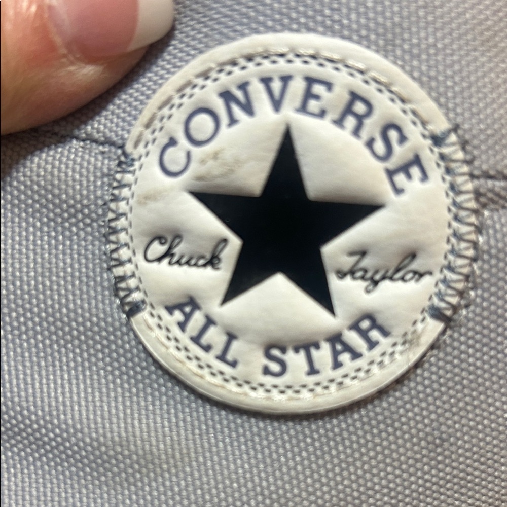 Converse High Top SNEAKERS Gray & White Size 11 Men/ 13 Women/45 EUR - Picture 5 of 10